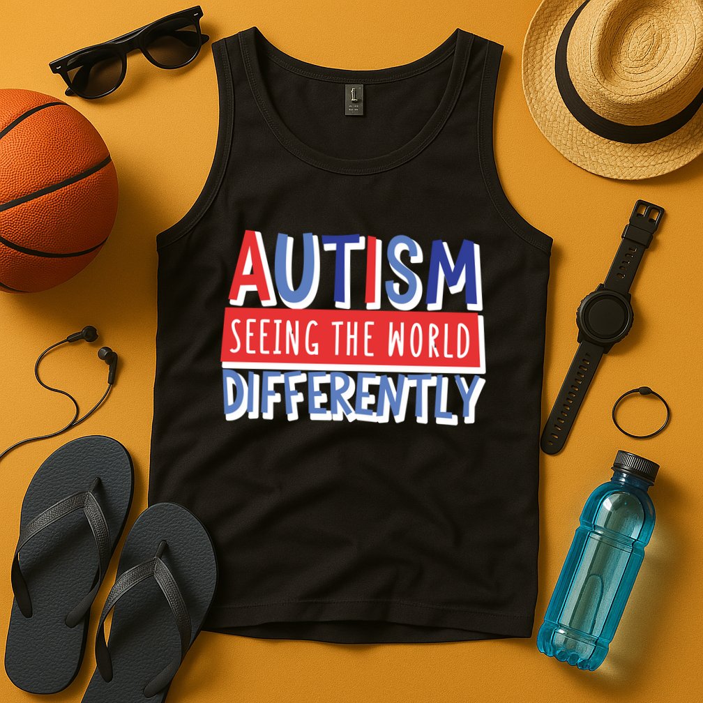 Seeing The World Differently Autism Awareness Tank Top