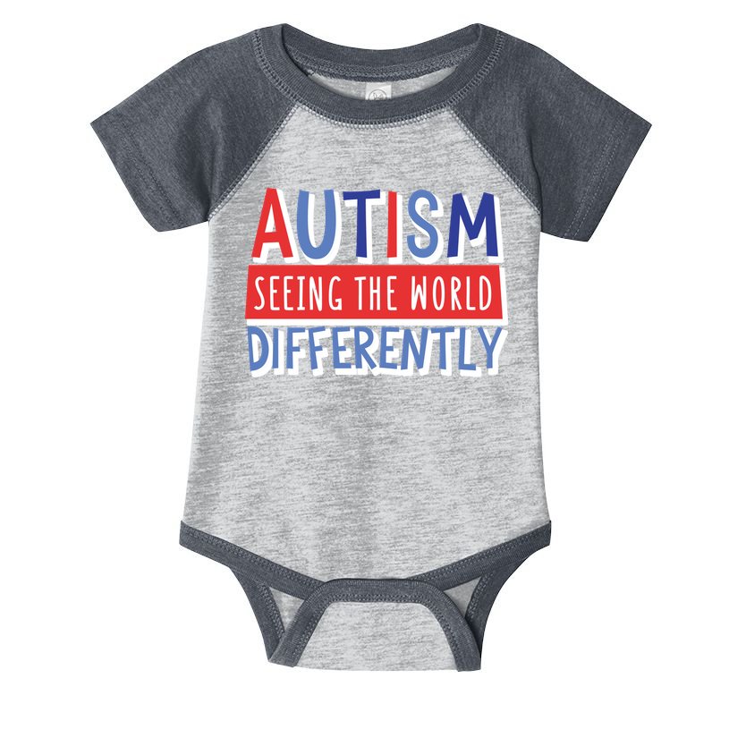 Seeing The World Differently Autism Awareness Infant Baby Jersey Bodysuit