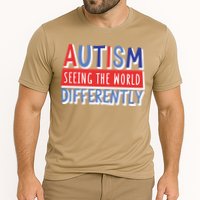 Seeing The World Differently Autism Awareness Cooling Performance Crew T-Shirt