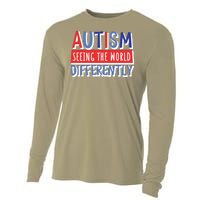 Seeing The World Differently Autism Awareness Cooling Performance Long Sleeve Crew