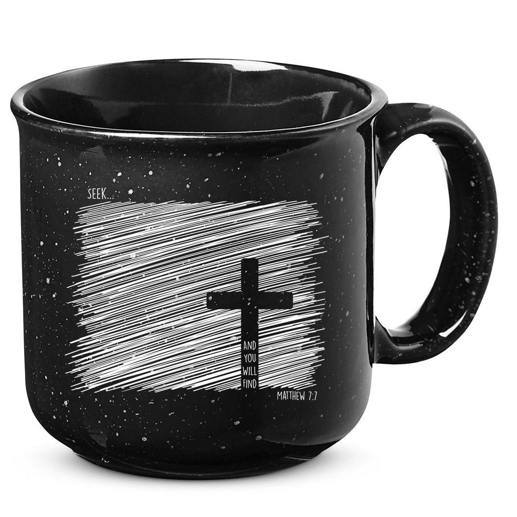 Seek And You Will Find Matthew 7:7 15oz Campfire Ceramic Mug
