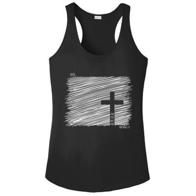 Seek And You Will Find Matthew 7:7 Ladies PosiCharge Competitor Racerback Tank
