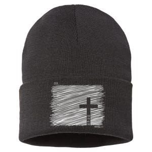 Seek And You Will Find Matthew 7:7 Sustainable Knit Beanie