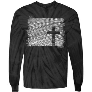 Seek And You Will Find Matthew 7:7 Tie-Dye Long Sleeve Shirt