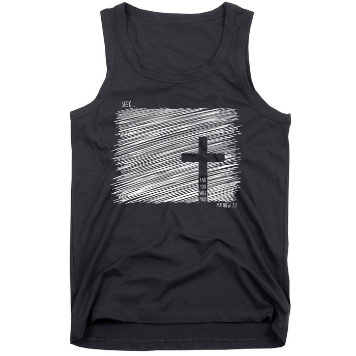 Seek And You Will Find Matthew 7:7 Tank Top