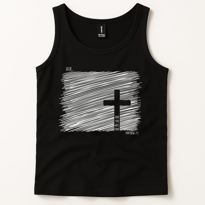 Seek And You Will Find Matthew 7:7 Tank Top