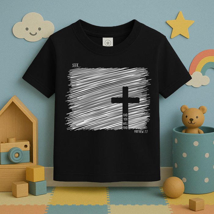 Seek And You Will Find Matthew 7:7 Toddler T-Shirt