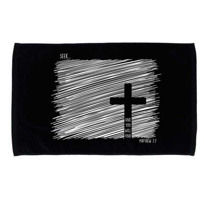Seek And You Will Find Matthew 7:7 Microfiber Hand Towel