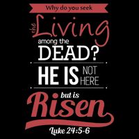 Seek Living Among Dead He Is Risen Jesus Baby Bodysuit