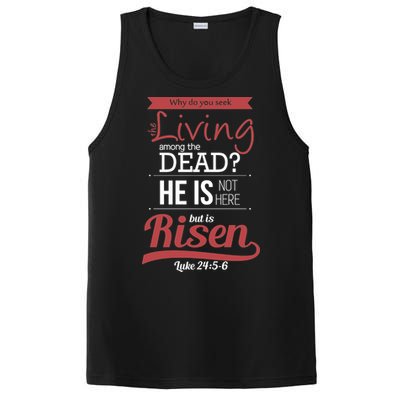 Seek Living Among Dead He Is Risen Jesus PosiCharge Competitor Tank