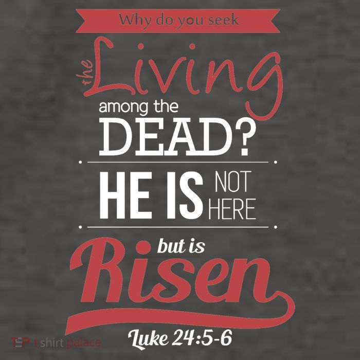 Seek Living Among Dead He Is Risen Jesus Vector Backpack