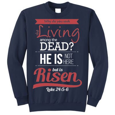 Seek Living Among Dead He Is Risen Jesus Sweatshirt