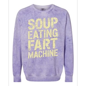 Soup Eating Fart Machine Colorblast Crewneck Sweatshirt