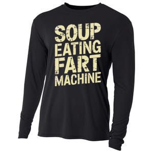 Soup Eating Fart Machine Cooling Performance Long Sleeve Crew