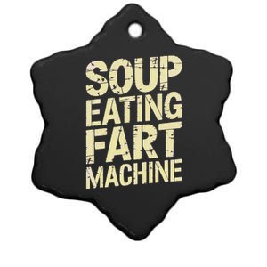 Soup Eating Fart Machine Ceramic Star Ornament