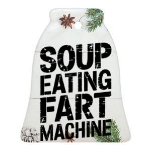 Soup Eating Fart Machine Ceramic Bell Ornament