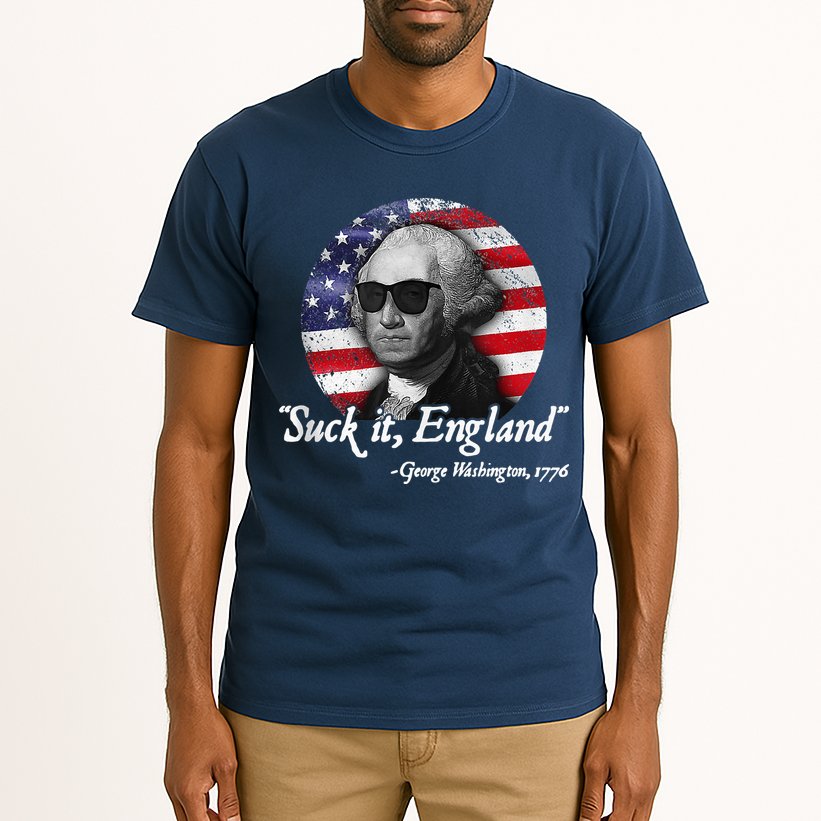 SuckIt England Funny 4th Of July George Washington 1776 Tall T-Shirt