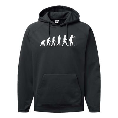 Surveyor Evolution for Land Surveyors and Engineers Performance Fleece Hoodie