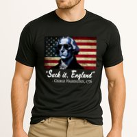 SUCKIT ENGLAND Funny 4th Of July George Washington 1776 Cooling Performance Crew T-Shirt