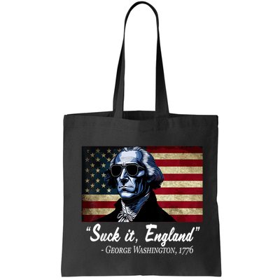 SUCKIT ENGLAND Funny 4th Of July George Washington 1776 Bag