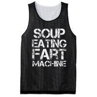 Soup Eating Fart Machine Funny Quote Cool Design Mesh Reversible Basketball Jersey Tank