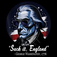 SUCKIT ENGLAND Funny 4th Of July George Washington 1776 Sustainable Bucket Hat