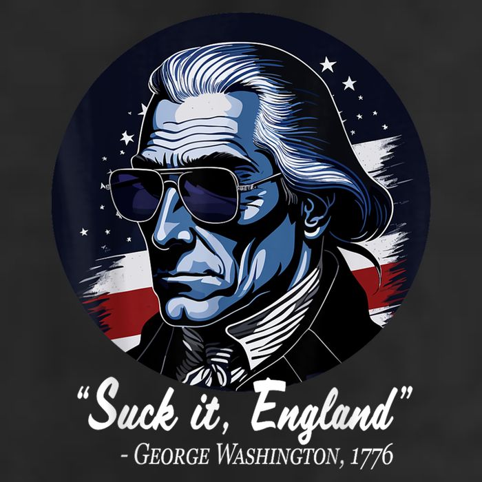 SUCKIT ENGLAND Funny 4th Of July George Washington 1776 Microfiber Hand Towel