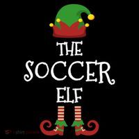 Soccer Elf Family Matching Group Pajama Funny Xmas Gift 7-Panel Snapback Hat