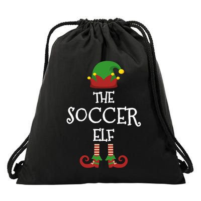 Soccer Elf Family Matching Group Pajama Funny Xmas Gift Drawstring Bag