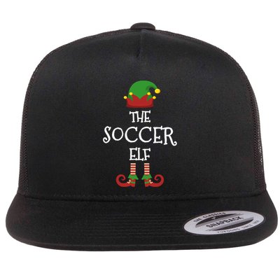 Soccer Elf Family Matching Group Pajama Funny Xmas Gift Flatbill Hat