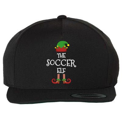 Soccer Elf Family Matching Group Pajama Funny Xmas Gift Wool Snapback Cap