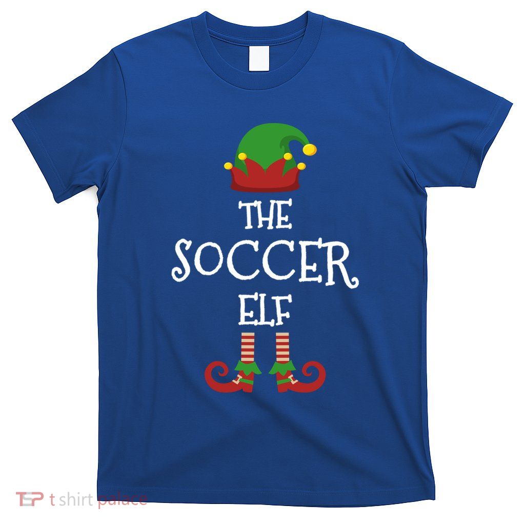 Soccer Elf Family Matching Group Pajama Funny Xmas Gift T-Shirt