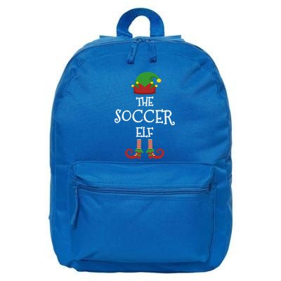Soccer Elf Family Matching Group Pajama Funny Xmas Gift 16 in Basic Backpack