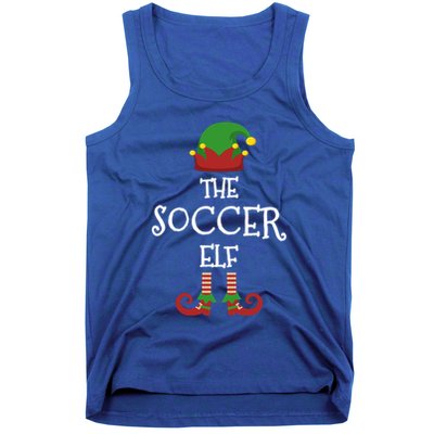 Soccer Elf Family Matching Group Pajama Funny Xmas Gift Tank Top