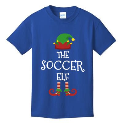 Soccer Elf Family Matching Group Pajama Funny Xmas Gift Kids T-Shirt