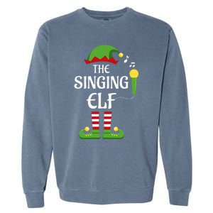 Singing Elf Family Matching Group Christmas Singer Garment-Dyed Sweatshirt