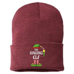 Singing Elf Family Matching Group Christmas Singer Sustainable Knit Beanie