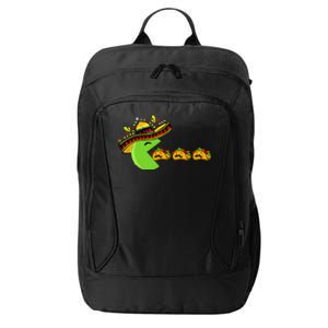 Sombrero Eating Funny Tacos With Mustaches Cinco De Mayo City Backpack