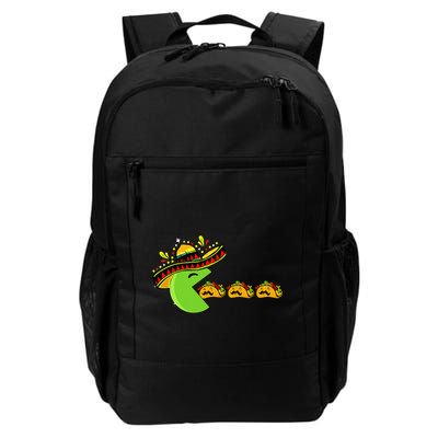 Sombrero Eating Funny Tacos With Mustaches Cinco De Mayo Backpack