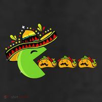 Sombrero Eating Funny Tacos With Mustaches Cinco De Mayo 11oz C Handle Ceramic Mug