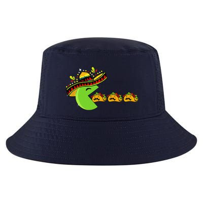 Sombrero Eating Funny Tacos With Mustaches Cinco De Mayo Cool Comfort Performance Bucket Hat