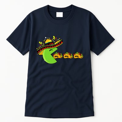 Sombrero Eating Funny Tacos With Mustaches Cinco De Mayo Tall T-Shirt