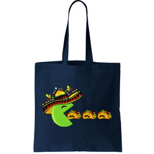 Sombrero Eating Funny Tacos With Mustaches Cinco De Mayo Tote Bag