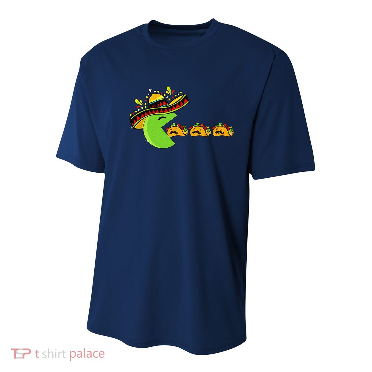 Sombrero Eating Funny Tacos With Mustaches Cinco De Mayo Youth Performance Sprint T-Shirt