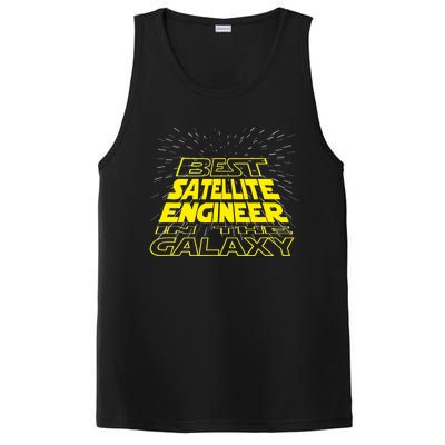 Satellite Engineer Funny Cool Galaxy Job PosiCharge Competitor Tank