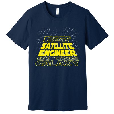 Satellite Engineer Funny Cool Galaxy Job Premium T-Shirt