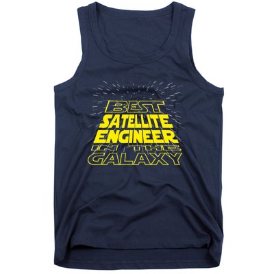 Satellite Engineer Funny Cool Galaxy Job Tank Top