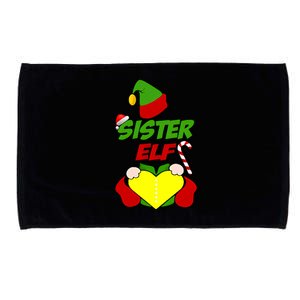 Sister Elf For Christmas Day Microfiber Hand Towel