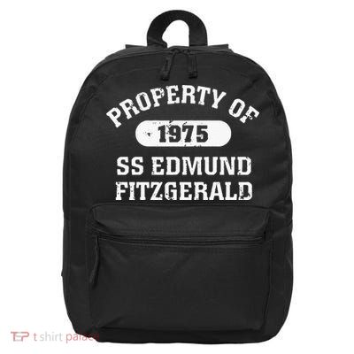 SS Edmund Fitzgerald Lake Superior 16 in Basic Backpack