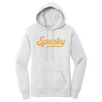 Sparky Electrician Funny Lineman Dad Retro Vintage Novelty Women's Pullover Hoodie